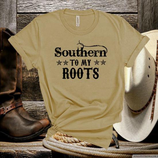 Southern To My Roots,Southern Girl Tee,Country Music Tshirt/