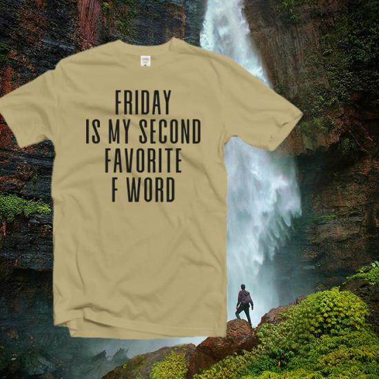 Friday is my second favorite f word Tshirt,Quote Shirt/