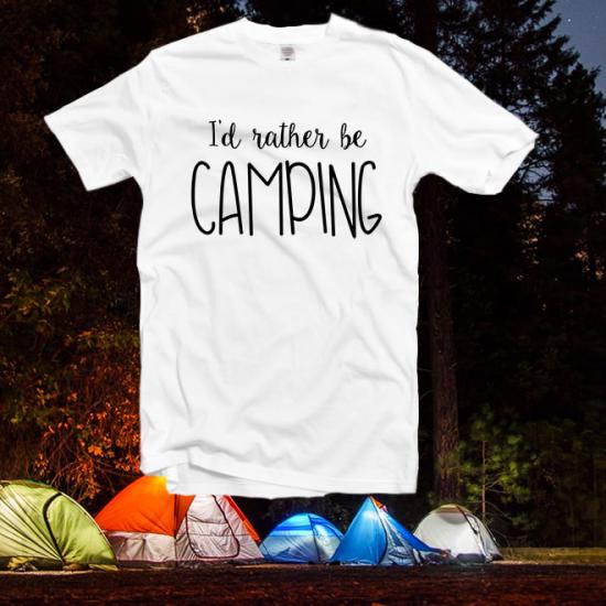 I’d Rather be Camping T-Shirt, Premium Shirt/