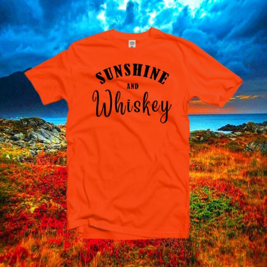 Sunshine and whiskey tee,summer festival tees/