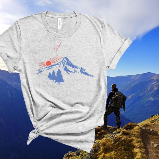 Men’s Graphic Tee Camp and Topo Tee, Camping Tee