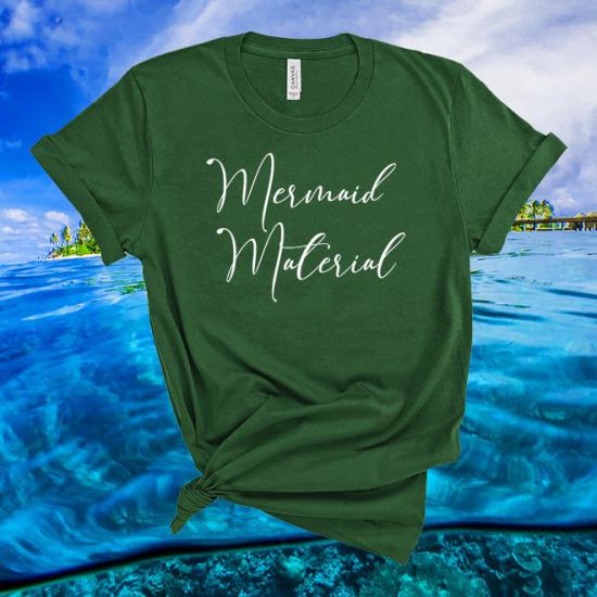 Mermaid Material TShirt, Mermaid Tee,Beach Shirt/