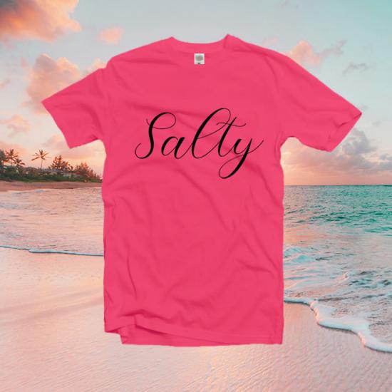 Salty Women’s Shirt,Gift for Beach Lover, Beach Shirt, feminism tee