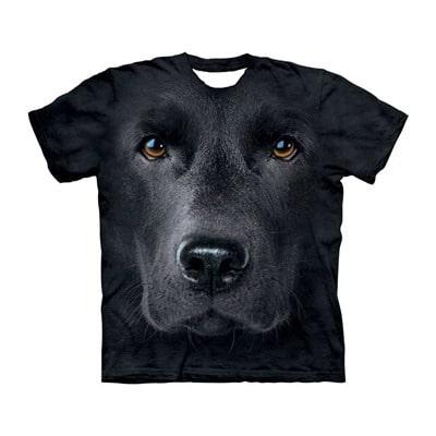 Black Lab Face T shirt/