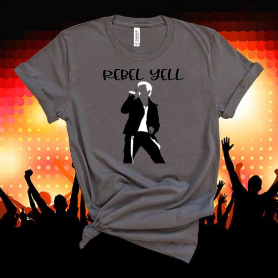 Billy Idol singer Tshirt Rebel Yell Lyrics Tshirt