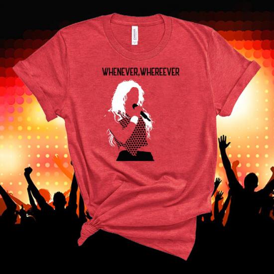 Shakira Tshirt,Whenever, Wherever Tshirt/