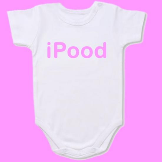 iPood Baby Bodysuit Slogan onesie /