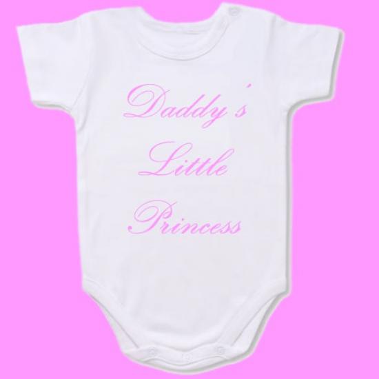 Daddy’s Little Princess Baby Bodysuit Slogan onesie