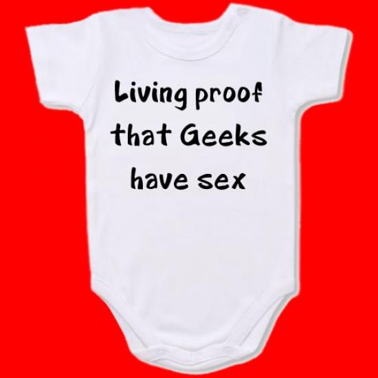 Living Proof Baby Bodysuit Slogan onesie /