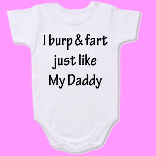 I burp and fart Baby Bodysuit Slogan onesie /