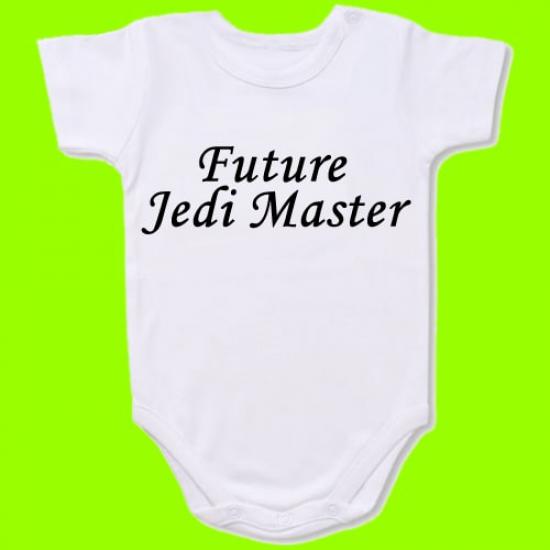 Future Jedi Master Baby Bodysuit Slogan onesie