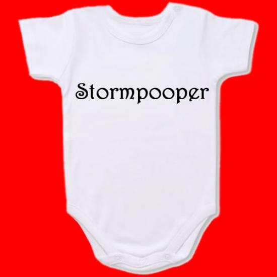 Stormpooper Baby Bodysuit Slogan onesie