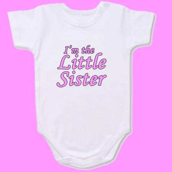 I’m the Little Sister Baby Bodysuit Slogan onesie