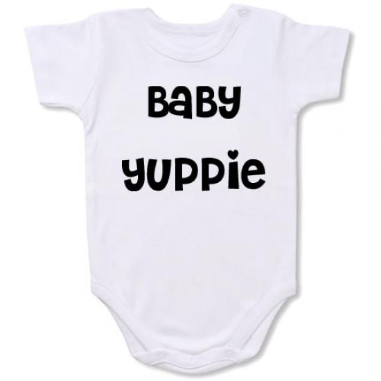 Baby Yuppie  Bodysuit Baby Slogan onesie /