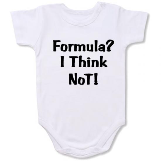 Formula Bodysuit Baby Slogan onesie