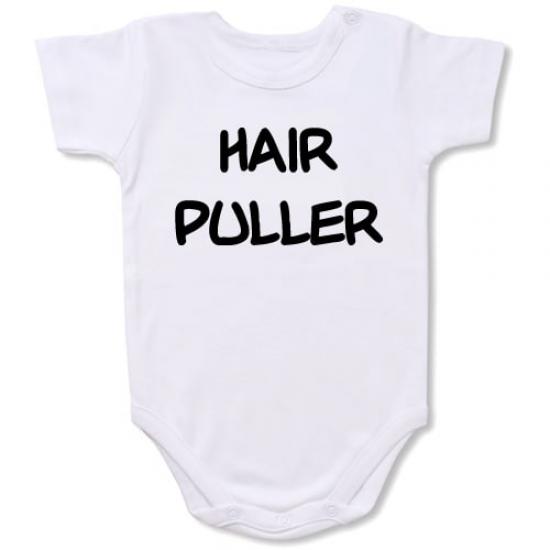 Hair Puller  Bodysuit Baby Slogan onesie