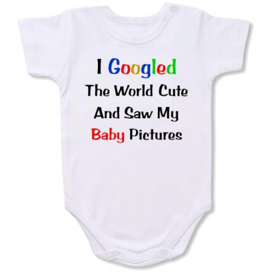 Cute My Picture Bodysuit Baby Slogan onesie/