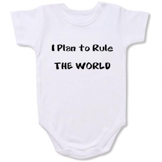 I Plan To Rule The World Bodysuit Baby onesie/