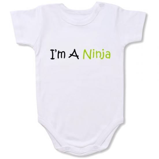 I’m A Ninja  Bodysuit Baby Slogan onesie