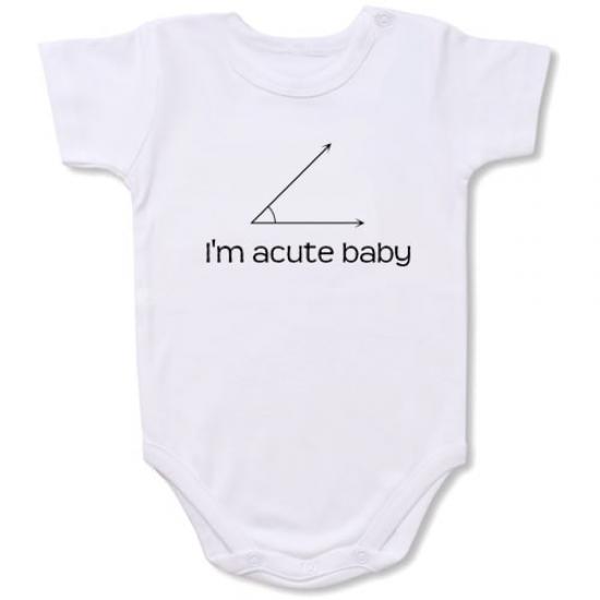 I’m Acute  Bodysuit Baby Slogan onesie /