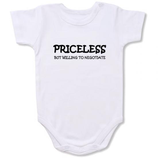 Priceless Bodysuit Baby Slogan onesie /