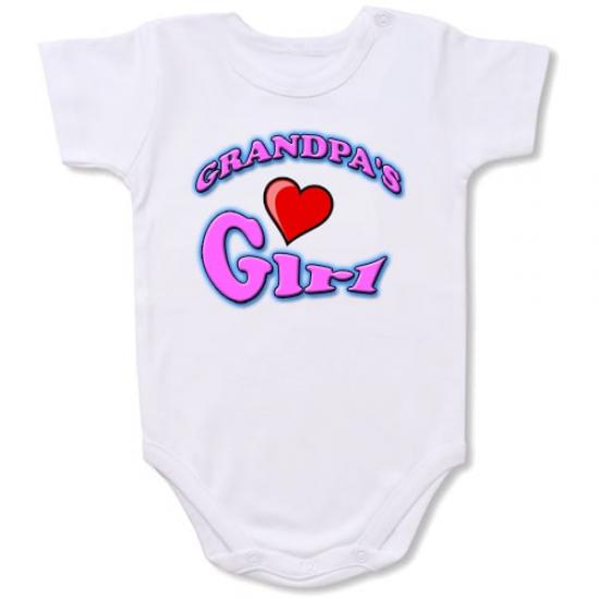 Grandpa’s Girl Bodysuit Baby Slogan onesie /