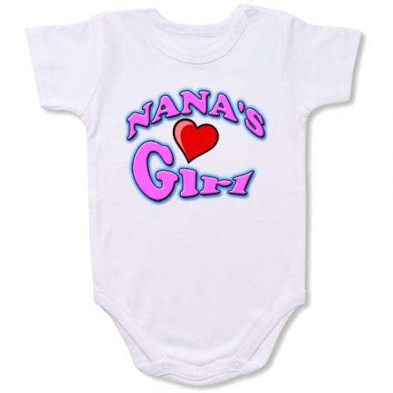 Nan’s Girl Bodysuit Baby Slogan onesie /