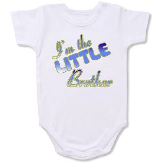 I’m Little Brother Bodysuit Baby Slogan onesie