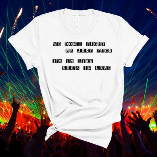 The Internet,Girl Song Lyrics,Inspired Music T shirt/