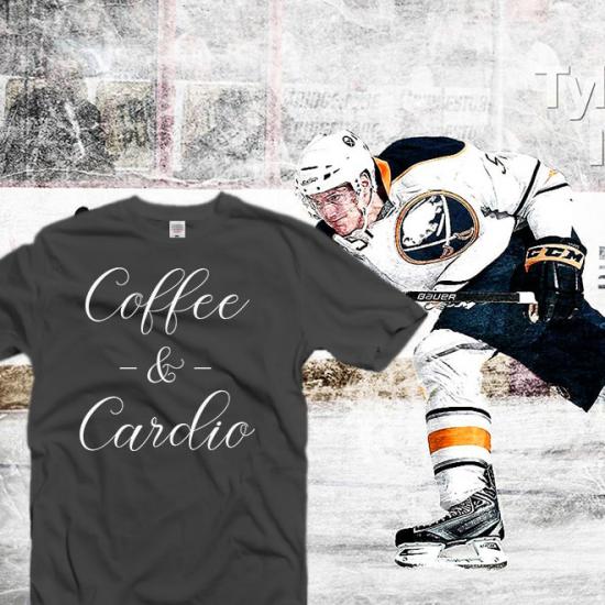 Coffee and Cardio, Funny Gym Shirt, Fitness Coffee  Tee/