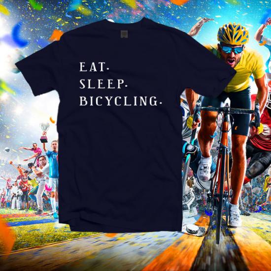 Eat Sleep Bicycling shirt,funny workout shirts bicycle lover/