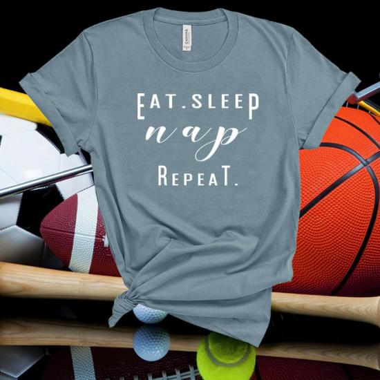 Eat sleep nap repeat tshirt,funny graphic tees/