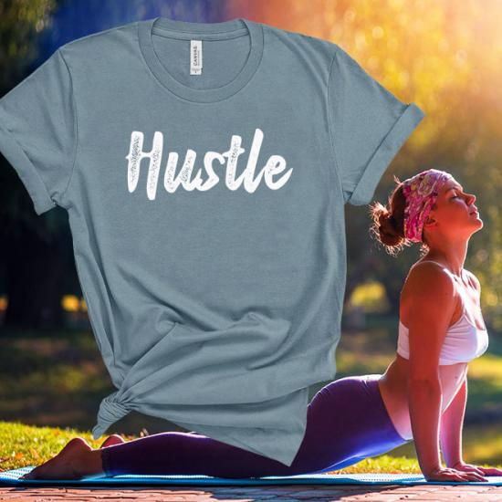 Hustle tshirt,Yoga Clothes,Workout shirt,Girl Power/