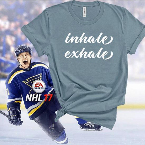 Inhale Exhale Shirt, Breathe T-Shirt, Yoga Shirt/