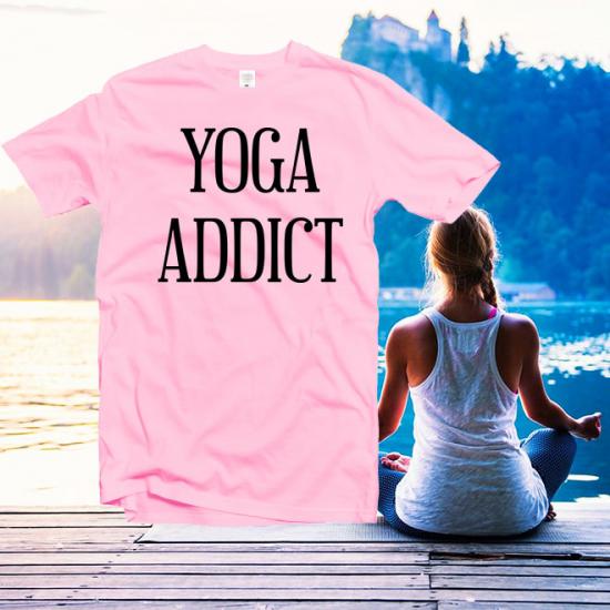 Yoga Addict Tshirt,Inhale Exhale,Yoga Shirt