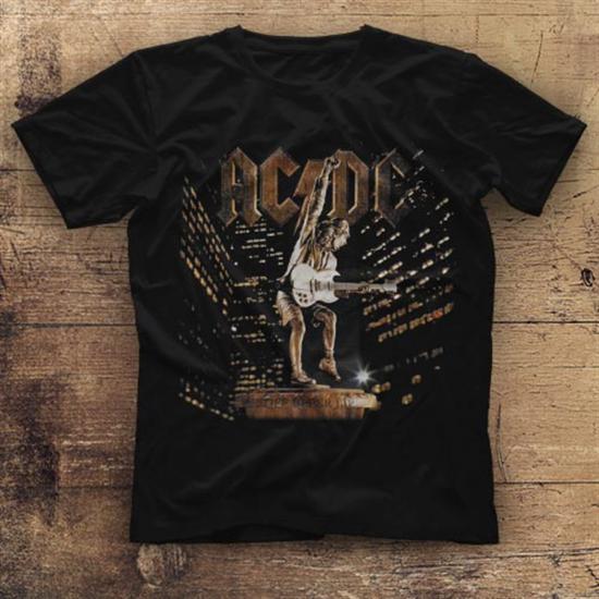AC DC,Angus Young,Black Unisex T Shirt 002  /