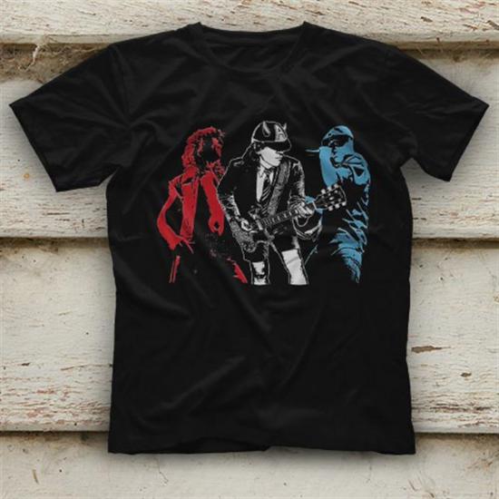 AC DC,Angus Young,Black Unisex T-Shirt 006