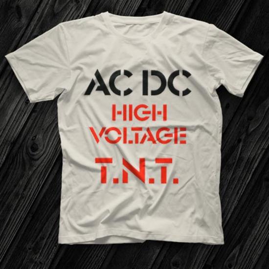 AC-DC High-Voltage Tnt ,White Unisex Tshirt 012