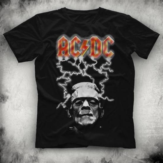 AC-DC,Frankenstein Thunderbolt,Black Unisex Tshirt 024