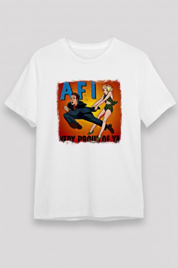 Afi , Music Band ,Unisex Tshirt 09 /
