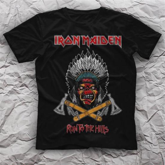 Iron Maiden T shirt,Run To The Hills,Music Band T shirt 83