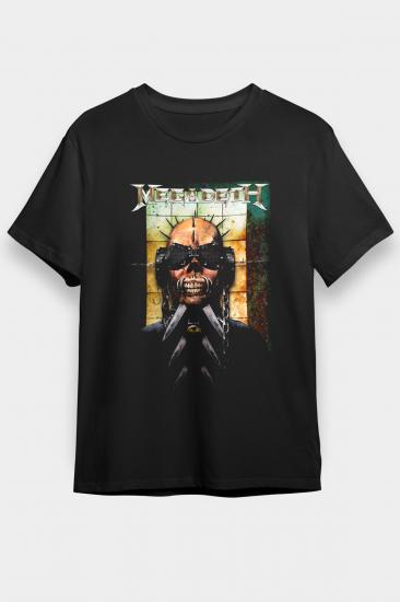 Megadeth T shirt, Music Band ,Unisex Tshirt  24/