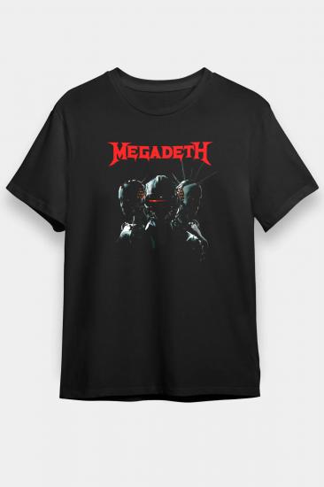 Megadeth T shirt, Music Band ,Unisex Tshirt  30/