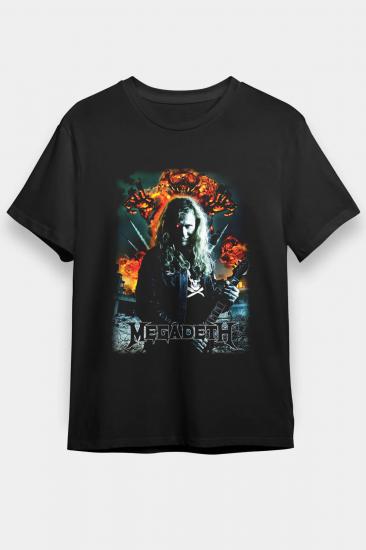Megadeth T shirt, Music Band ,Unisex Tshirt  31/