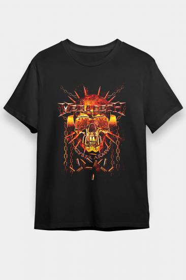 Megadeth T shirt, Music Band ,Unisex Tshirt  32/