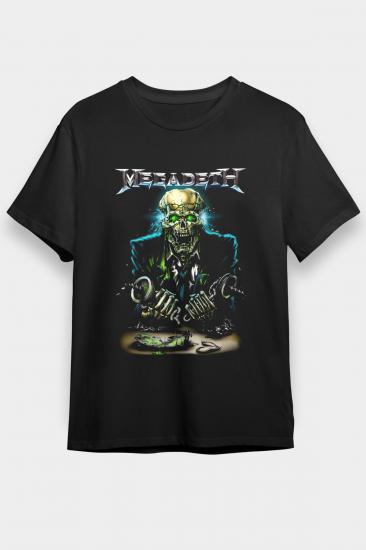 Megadeth T shirt, Music Band ,Unisex Tshirt  35