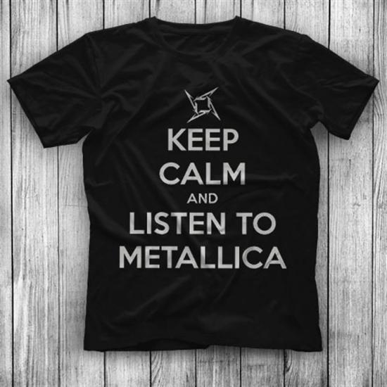Metallica T shirt, Keep-Calm-And-Listen-To-Metal Tshirt 81/