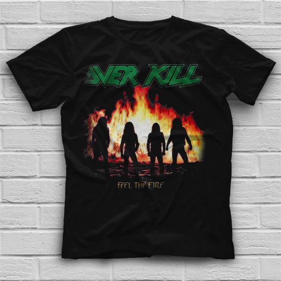 Overkill T shirt, Music Band ,Unisex Tshirt  03