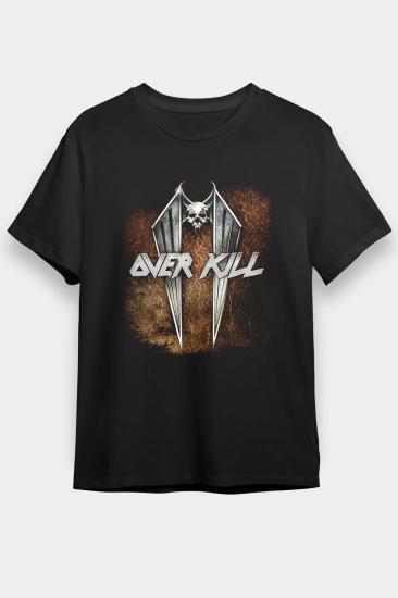 Overkill T shirt, Music Band ,Unisex Tshirt  09