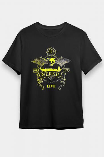 Overkill T shirt, Music Band ,Unisex Tshirt  11